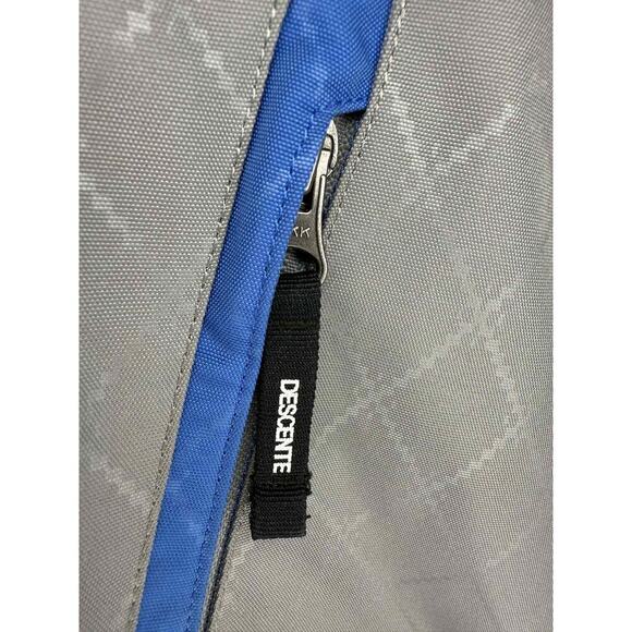 Descente Full Zip Insulated Hooded Ski Jacket Coat Parka Gray/Blue Men's Medium - Picture 3 of 13